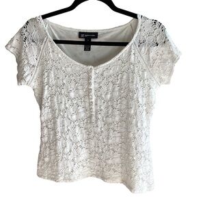Lacey white INC feminine top
